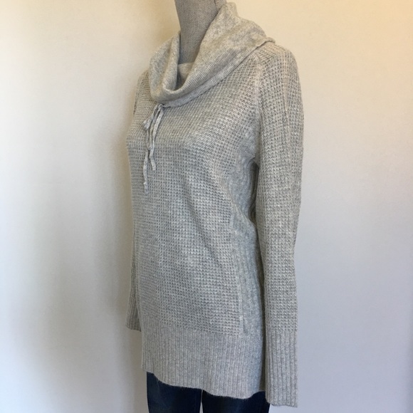 LOFT Waffleknit Cowl Neck Tunic Sweater, size Medium❤️ - Picture 5 of 13